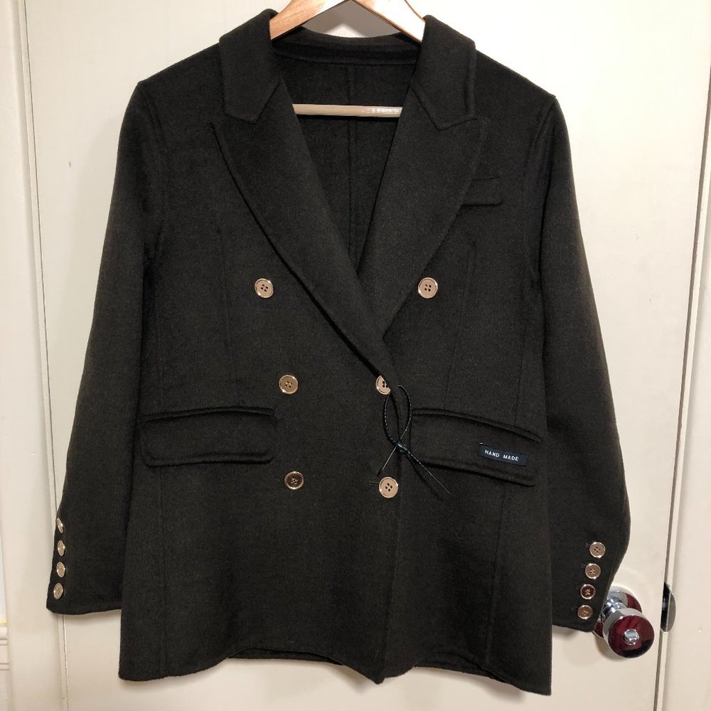 Black 100% Wool Woman's Coat
